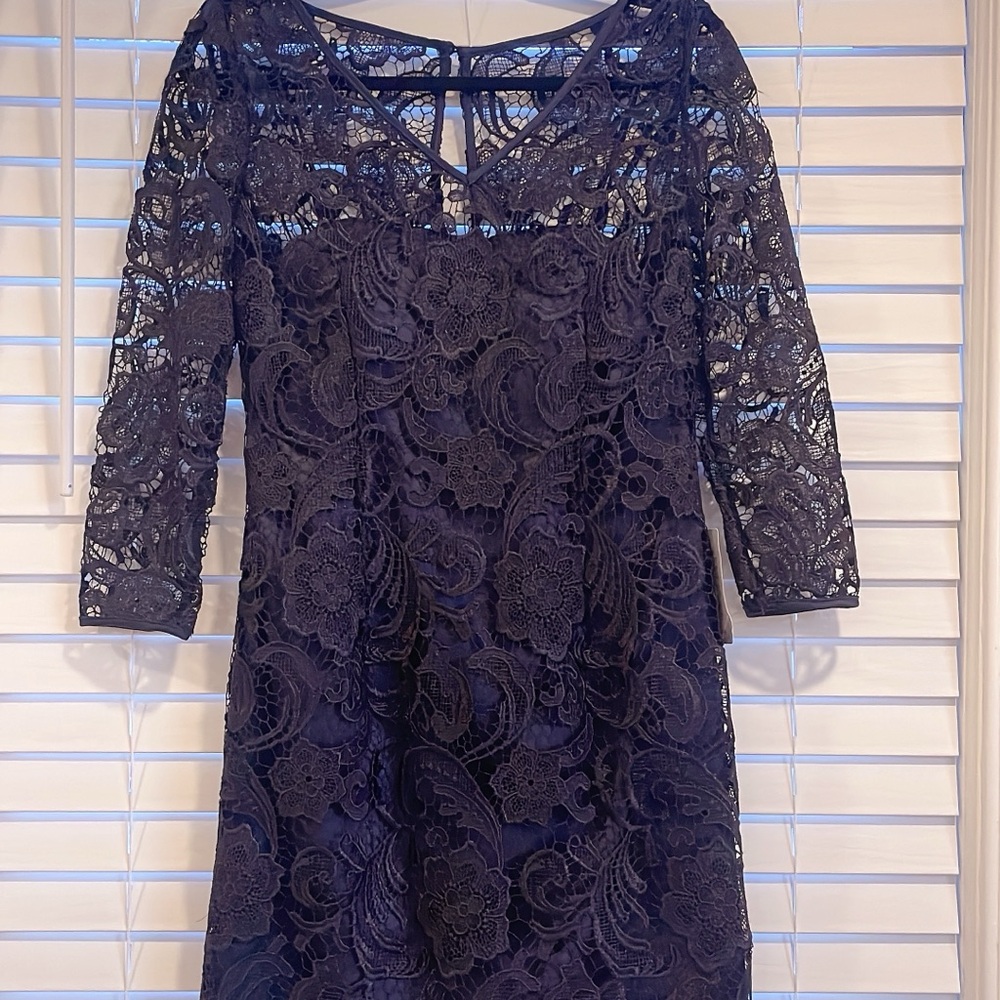 NWT NORDSTRORM ADRIANNA PAPELL Blue Navy Dress, Size 4